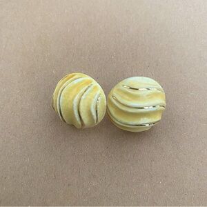 14k 585 ivory gold earrings